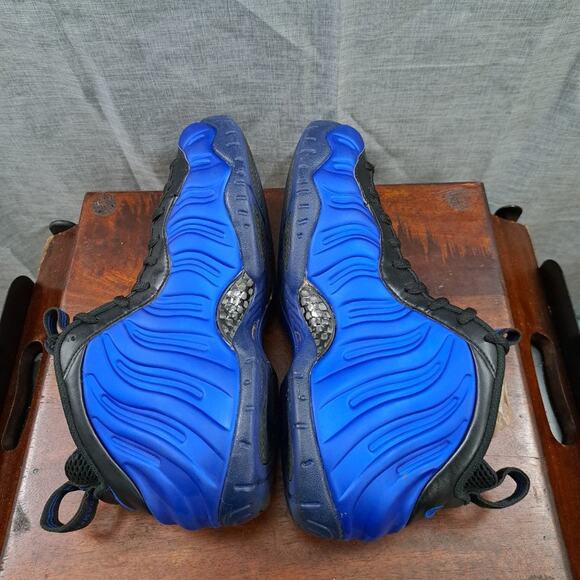NIKE AIR FOAMPOSITE PRO USED SIZE 8.5 HYPER COBALT BLACK 624041 403 MEN - Picture 9 of 12